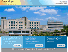 Tablet Screenshot of dayspringjanitorial.com